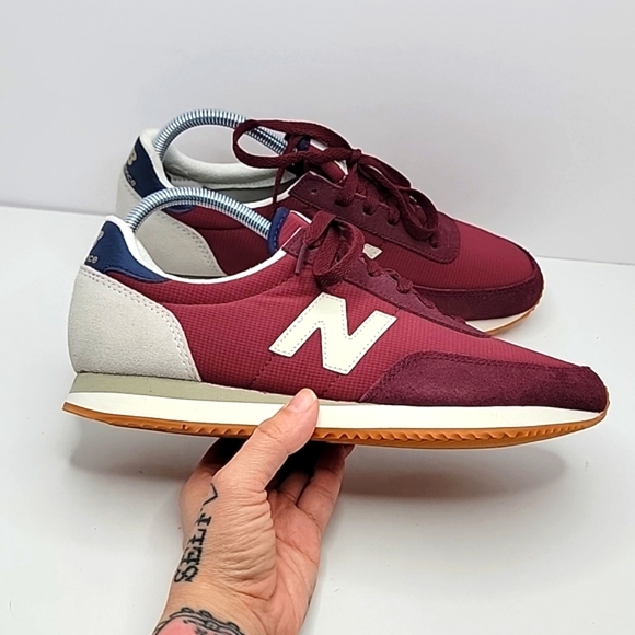 New Balance Shoes New Balance 72 Burgundy Gumsole Sneakers Mens 85